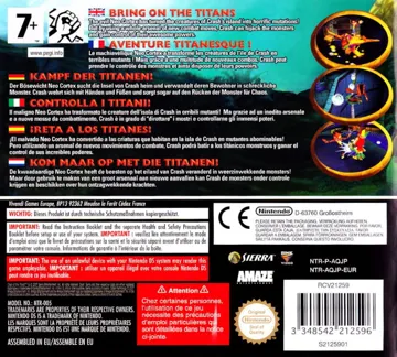 Crash of the Titans (Europe) (En,Fr,De,Es,It,Nl) box cover back